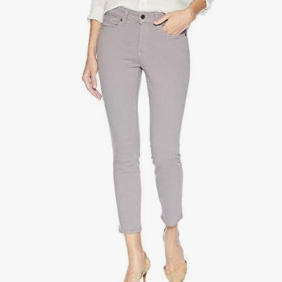 NYDJ Alina Gray Ankle Skinny Jeans w/ Liftxtuck Technology Size 12 - Picture 1 of 7
